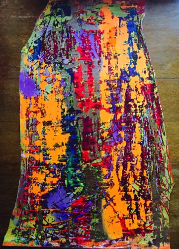 Irene Laksine large acrylic on PVC ref 4
